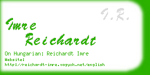imre reichardt business card